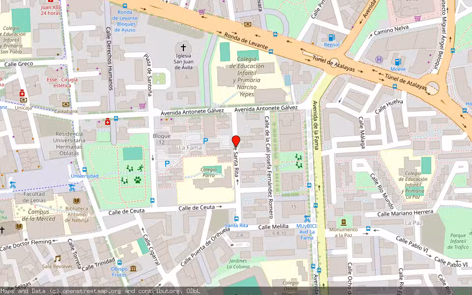 Mapa de Subasta Inmueble (Vivienda) en Murcia