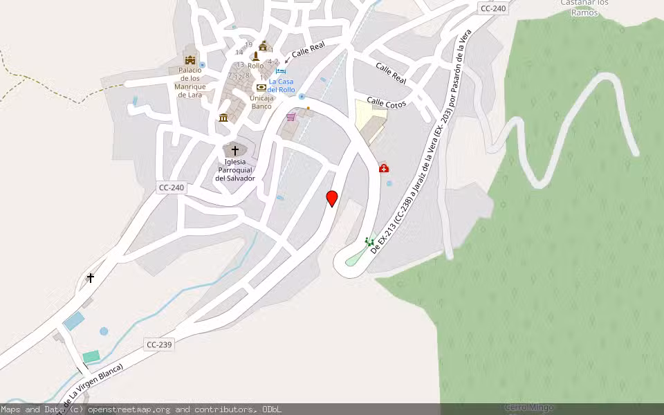 Mapa de Subasta Inmueble (Vivienda) en Pasaron De La Vera, Cáceres