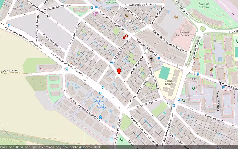 Mapa de Subasta Inmueble (Vivienda) en Cerdanyola Del Vallès, Barcelona