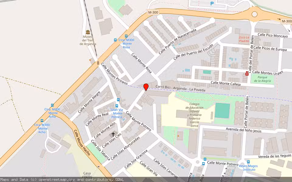 Mapa de Subasta Inmueble (Garaje) en Arganda Del Rey, Madrid