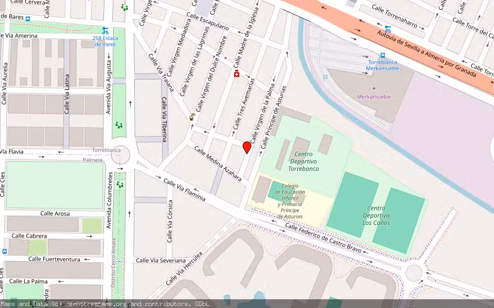 Mapa de Subasta Inmueble (Vivienda) en 41016, Sevilla
