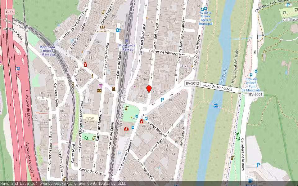 Mapa de Subasta Inmueble (Local comercial) en Montcada I Reixac, Barcelona