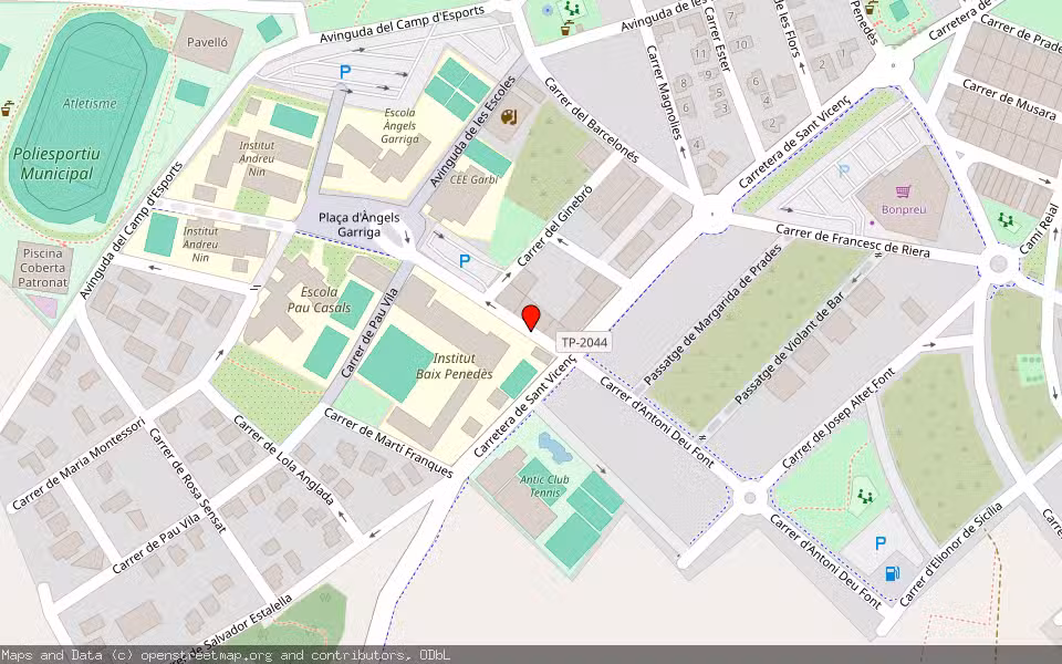Mapa de Subasta Inmueble (Vivienda) en El Vendrell, Tarragona