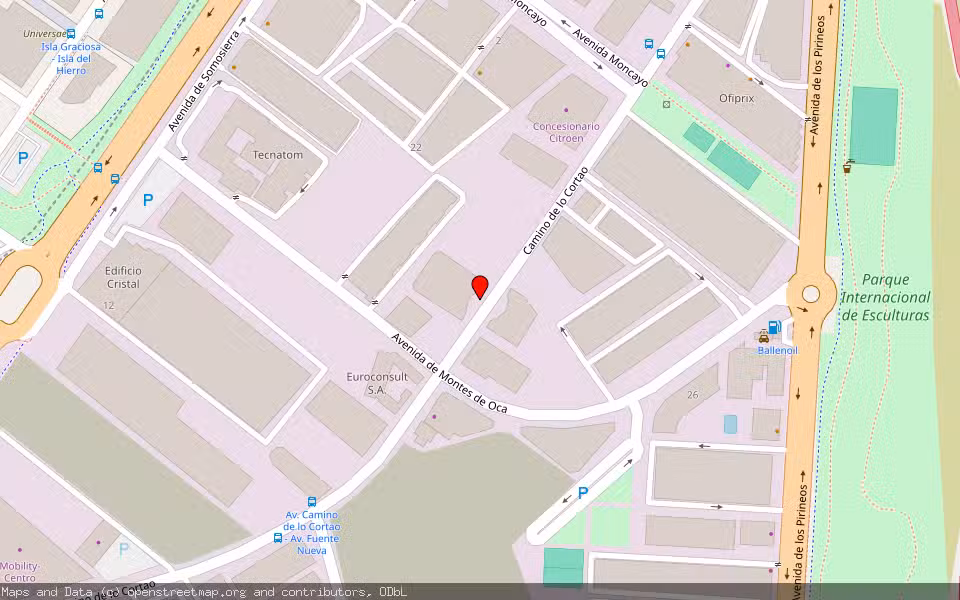 Mapa de Subasta Inmueble (Nave industrial) en San Sebastian De Los Reyes, Madrid