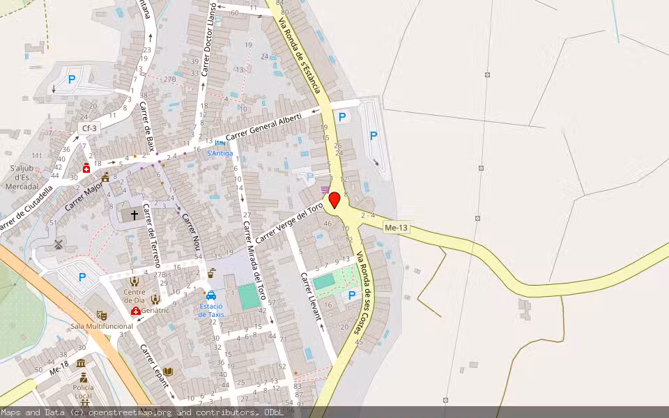 Mapa de Subasta Inmueble (Vivienda) en Alaior, Illes Balears