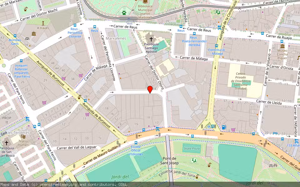 Mapa de Subasta Inmueble (Vivienda) en Valencia, Valencia/València