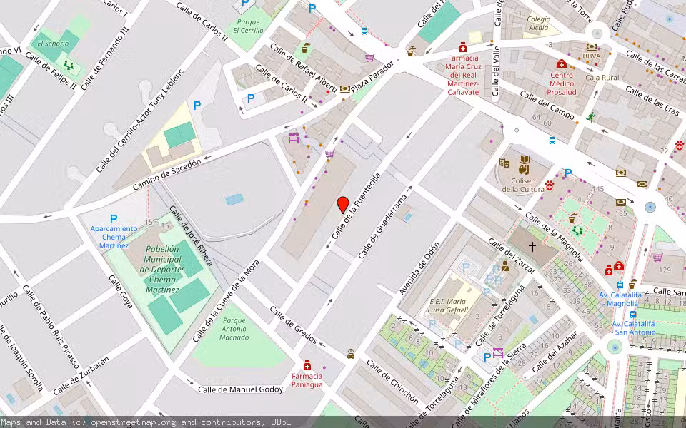 Mapa de Subasta Inmueble (Local comercial) en Villaviciosa De Odon, Madrid