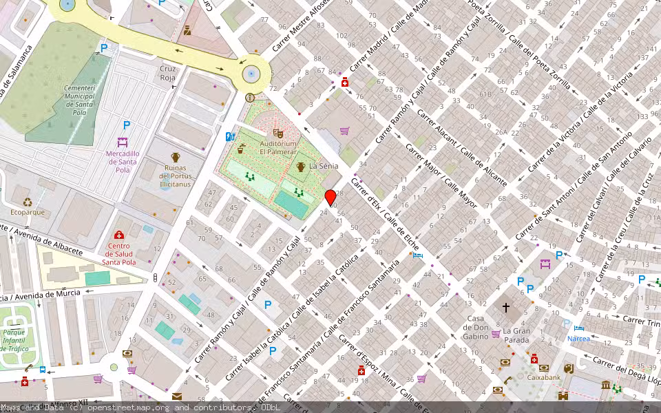 Mapa de Subasta Inmueble (Vivienda) en Santa Pola, Alicante/Alacant