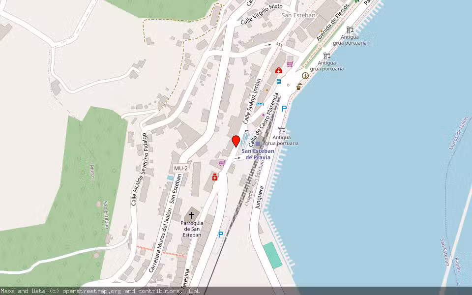 Mapa de Subasta Inmueble (Local comercial) en San Esteban De Pravia, Asturias