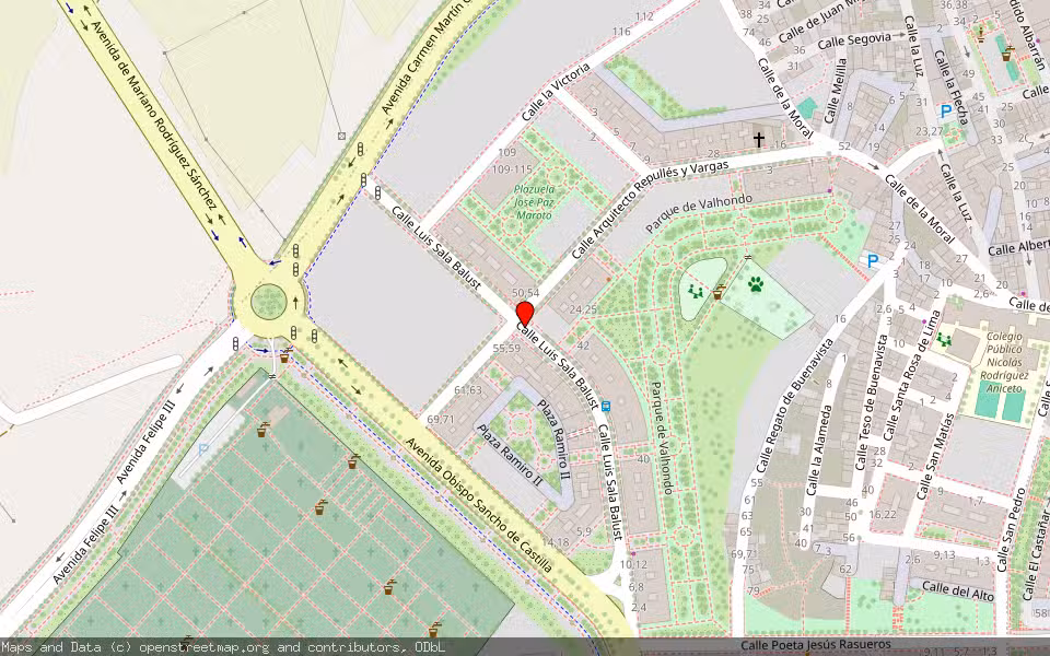 Mapa de Subasta Inmueble (Garaje) en Salamanca