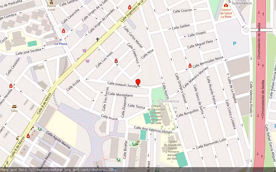 Mapa de Subasta Inmueble (Vivienda) en Sevilla