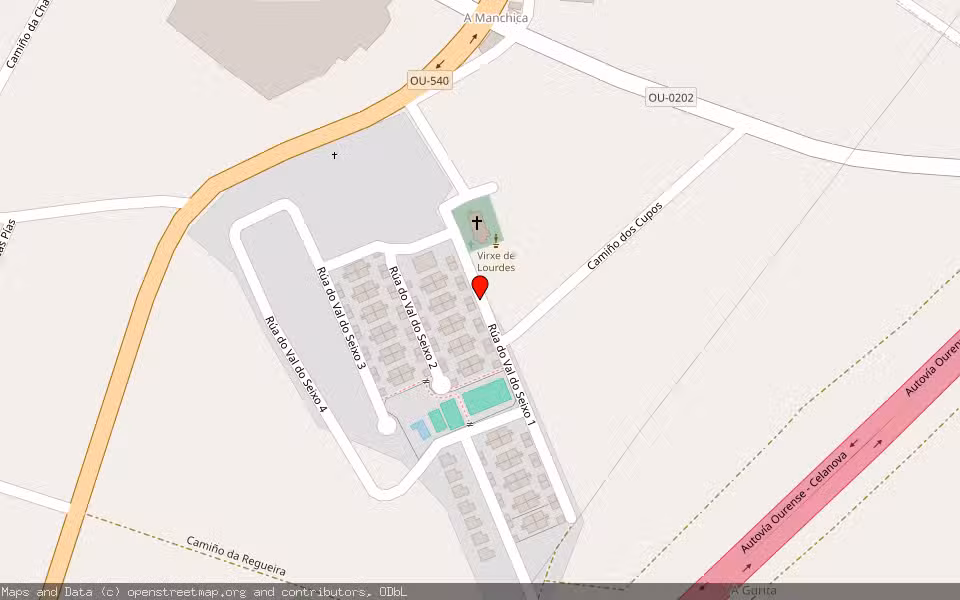Mapa de Subasta Inmueble (Vivienda) en Merca, A, Ourense