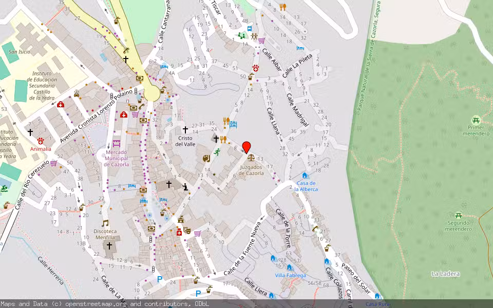 Mapa de Subasta Inmueble (Vivienda) en Quesada, Jaén