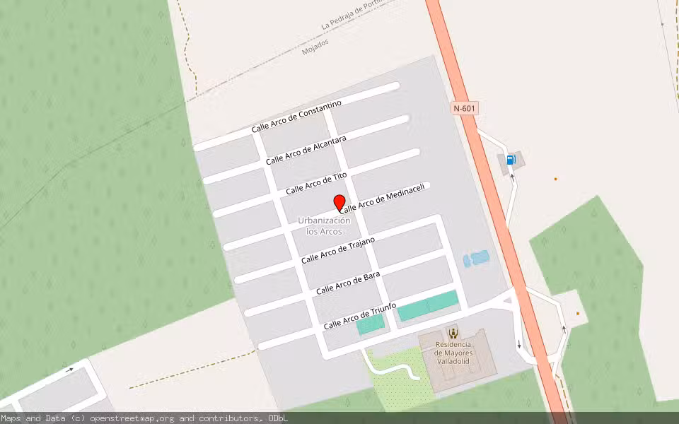 Mapa de Subasta Inmueble (Vivienda) en Mojados, Valladolid