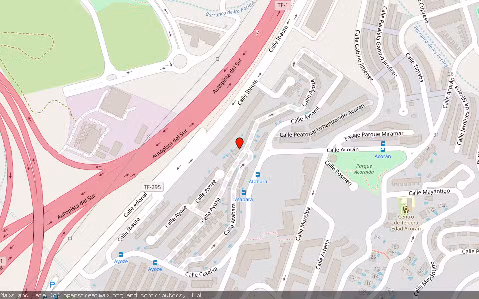 Mapa de Subasta Inmueble (Vivienda) en Acoran- Santa Cruz De Tenerife, Santa Cruz de Tenerife