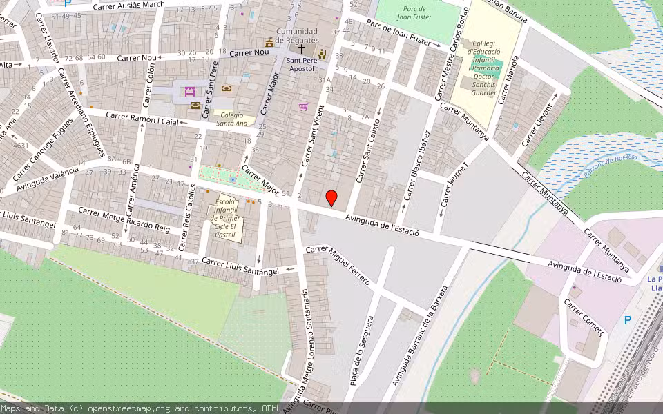 Mapa de Subasta Inmueble (Garaje) en La Pobla Llarga, Valencia/València