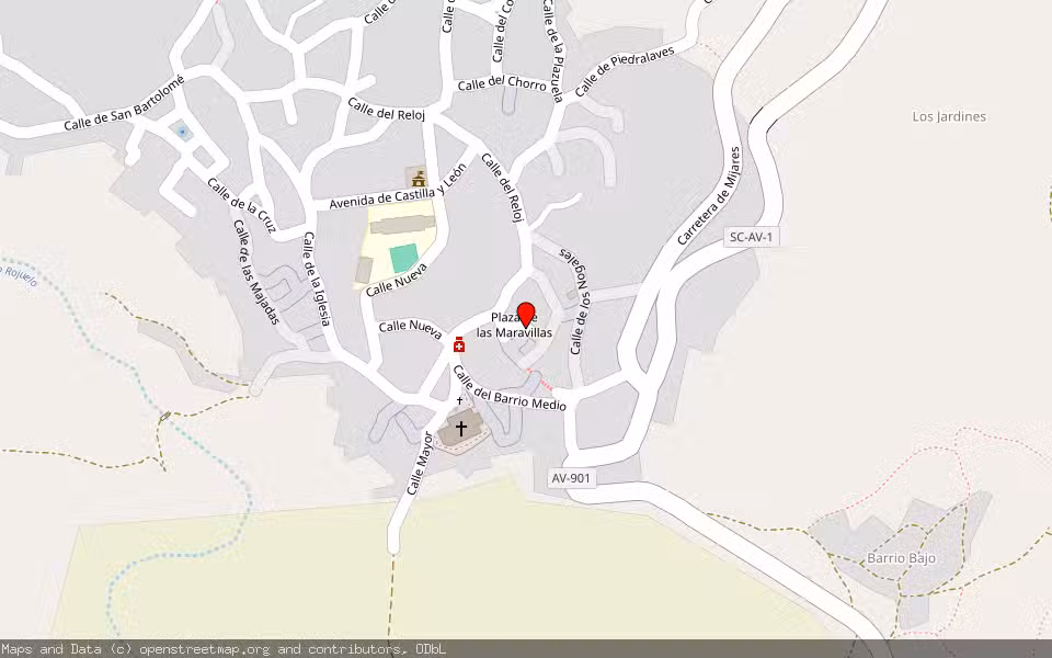 Mapa de Subasta Inmueble (Vivienda) en Casavieja, Ávila