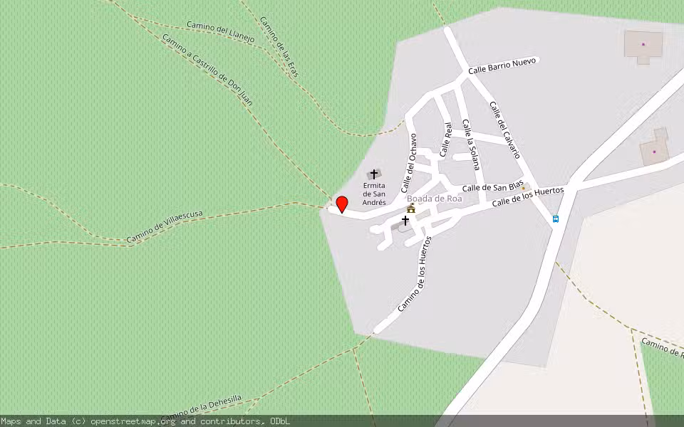 Mapa de Subasta Inmueble (Vivienda) en Roa De Duero, Burgos