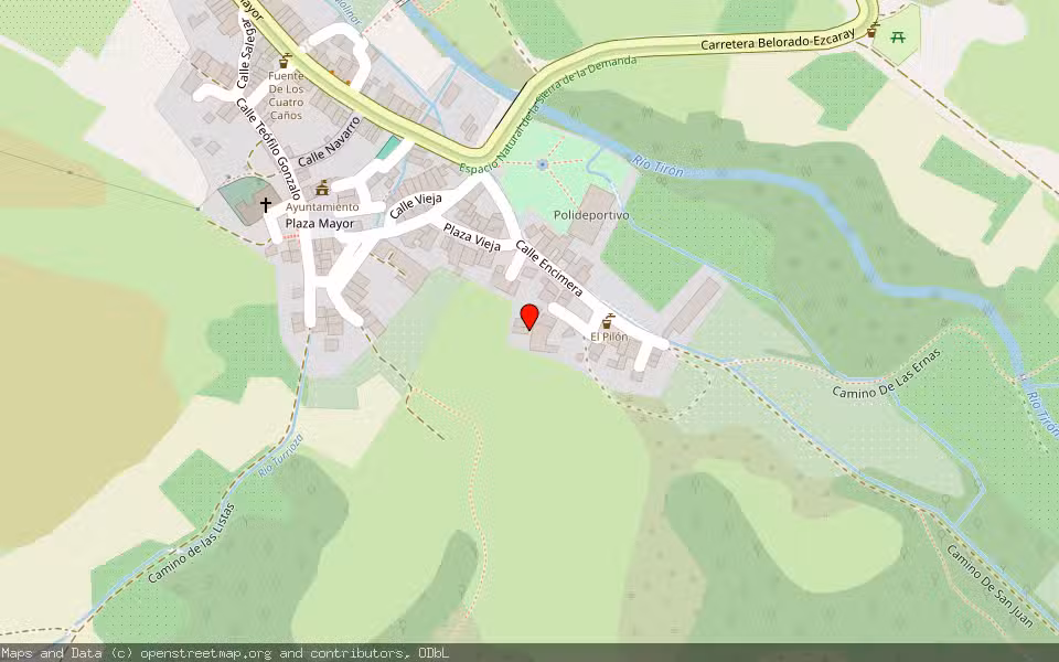 Mapa de Subasta Inmueble (Otros) en Fresneda De La Sierra Tirón, Burgos