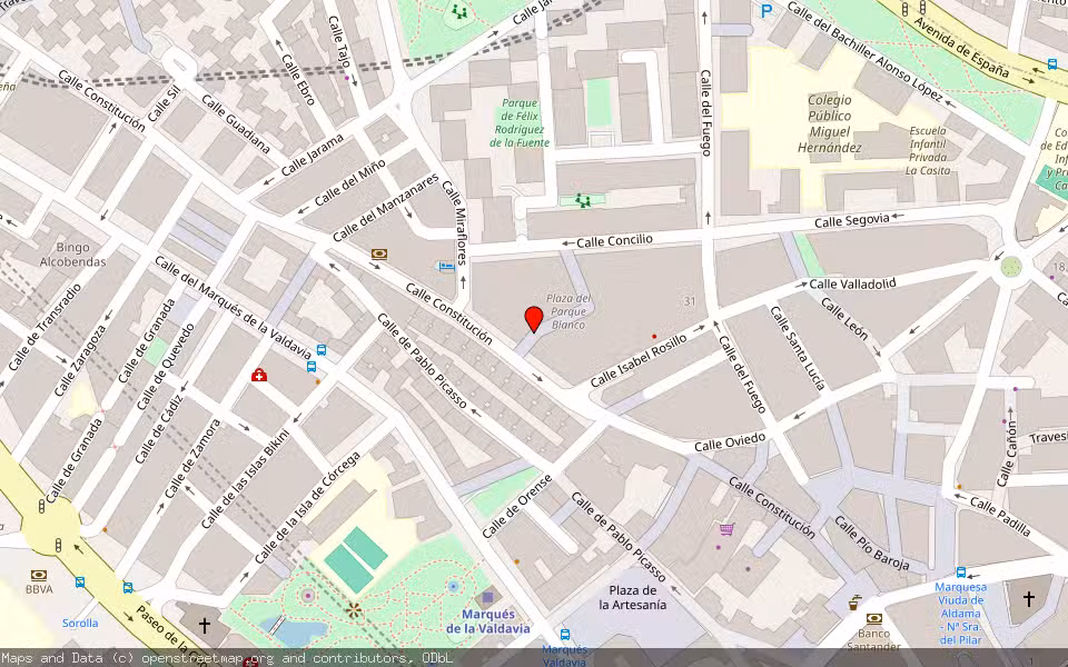 Mapa de Subasta Inmueble (Local comercial) en Alcobendas, Madrid