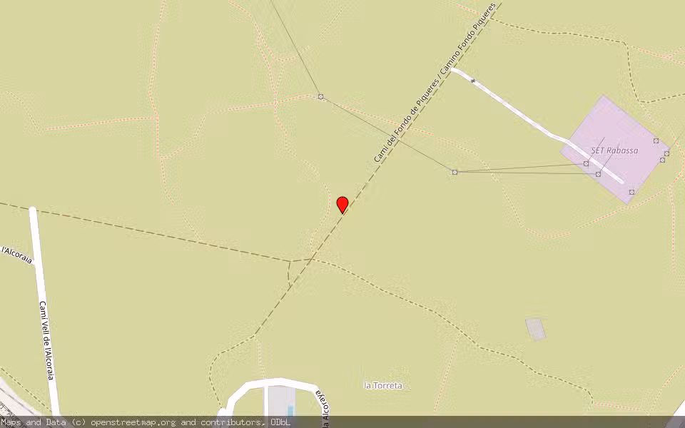 Mapa de Subasta Inmueble (Finca rústica) en Alicante, Alicante/Alacant