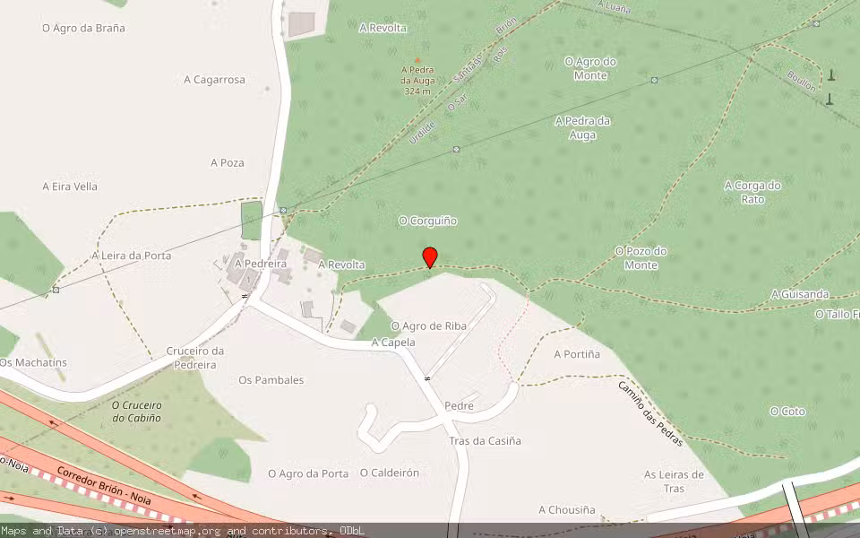 Mapa de Subasta Inmueble (Finca rústica) en Rois, A Coruña