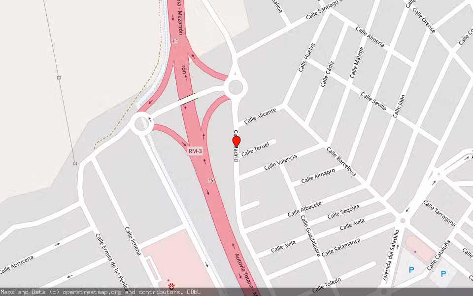 Mapa de Subasta Inmueble (Vivienda) en Mazarrón, Murcia
