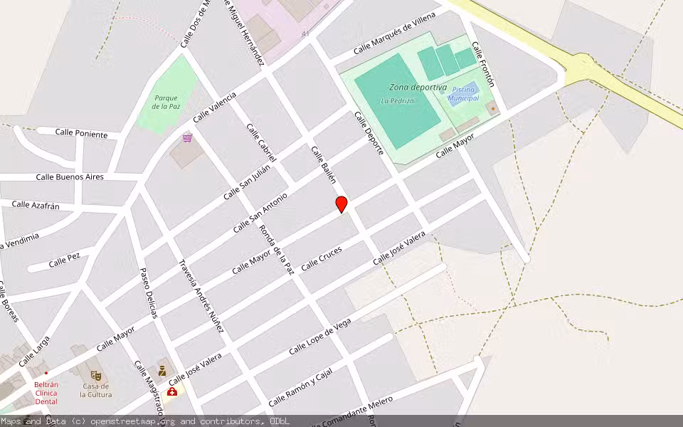 Mapa de Subasta Inmueble (Solar) en Villamalea, Albacete