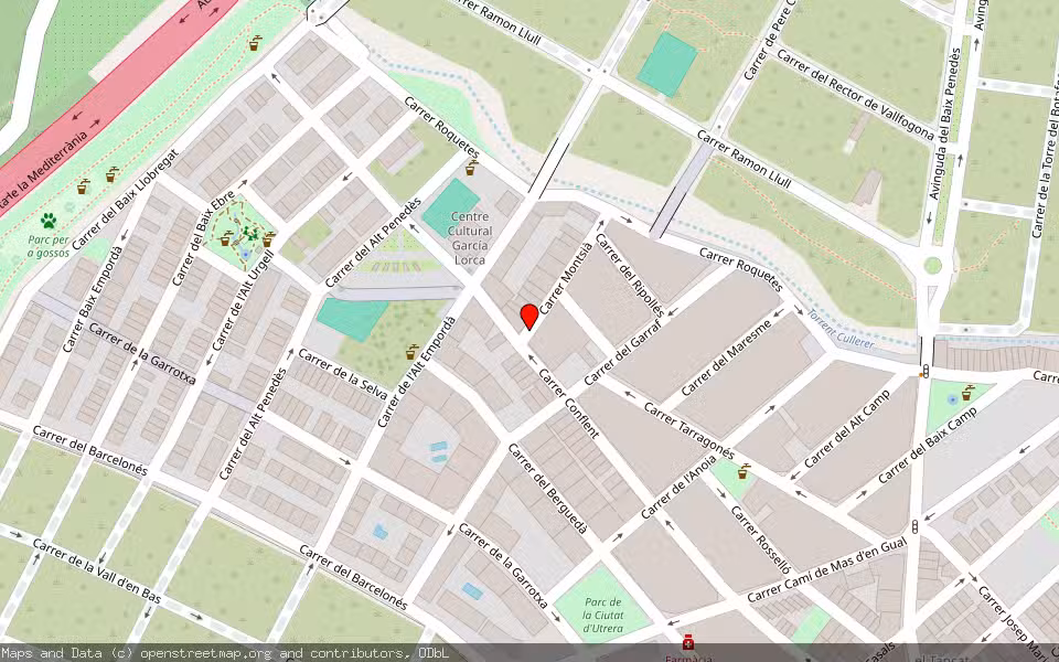 Mapa de Subasta Inmueble (Vivienda) en El Vendrell, Tarragona