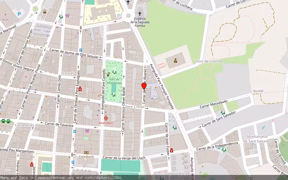 Mapa de Subasta Inmueble (Vivienda) en Alzira, Valencia/València