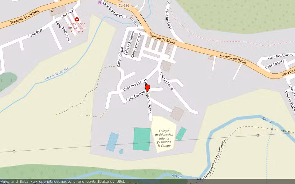 Mapa de Subasta Inmueble (Garaje) en Villablino, León