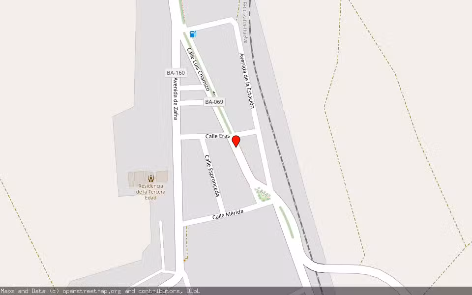 Mapa de Subasta Inmueble (Vivienda) en Medina De Las Torres, Badajoz