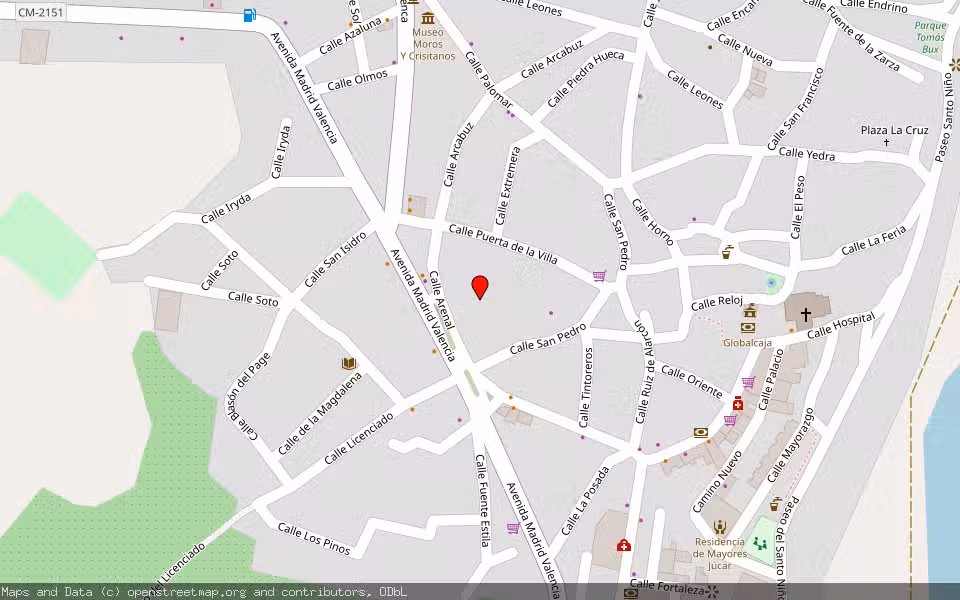 Mapa de Subasta Inmueble (Finca rústica) en Valverde De Jucar, Cuenca