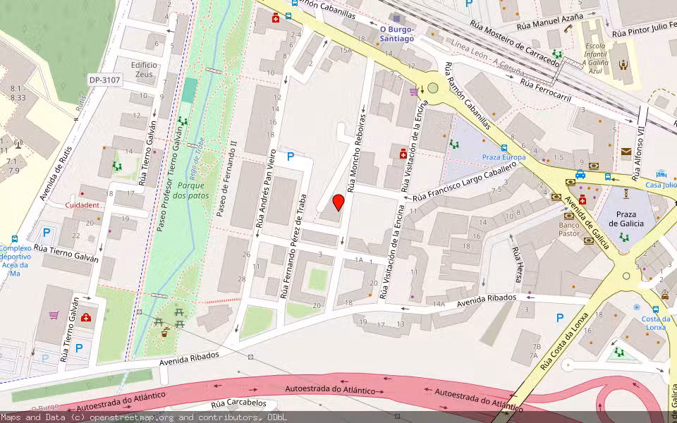 Mapa de Subasta Inmueble (Local comercial) en Culleredo, A Coruña