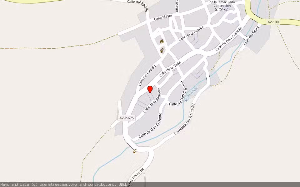 Mapa de Subasta Inmueble (Vivienda) en Becedas, Ávila