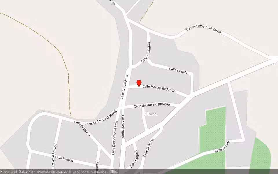 Mapa de Subasta Inmueble (Vivienda) en Porzuna, Ciudad Real