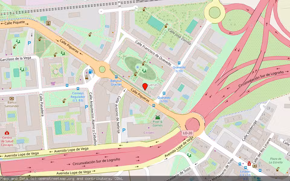 Mapa de Subasta Inmueble (Local comercial) en Logroño, La Rioja