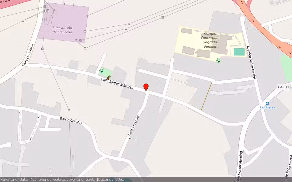 Mapa de Subasta Inmueble (Vivienda) en Cacicedo - Camargo, Cantabria