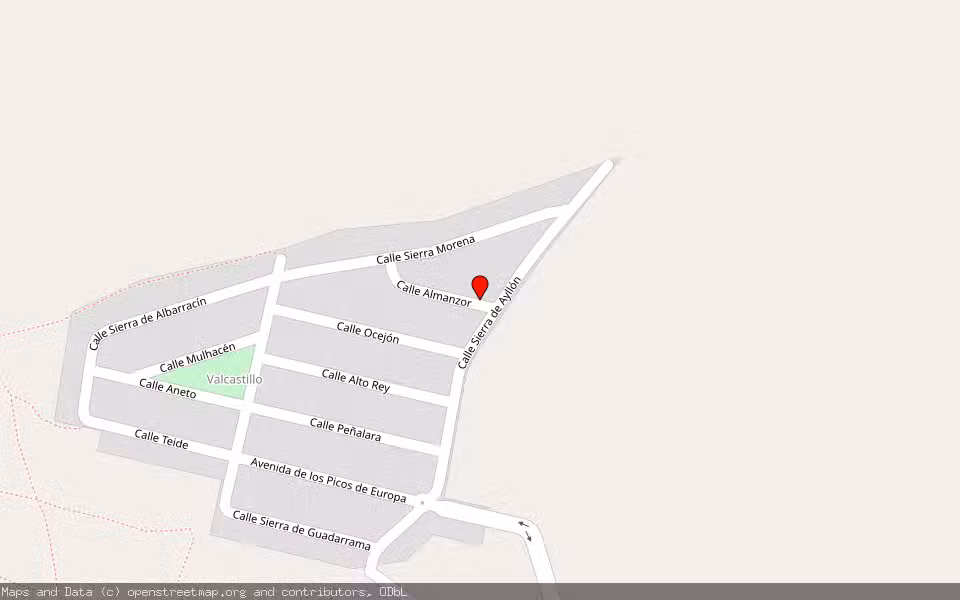 Mapa de Subasta Inmueble (Vivienda) en Pioz, Guadalajara