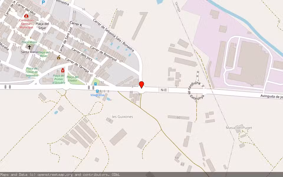 Mapa de Subasta Inmueble (Vivienda) en Vilagrassa, Lleida