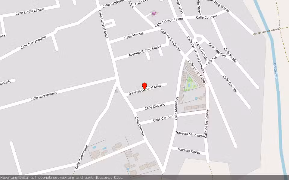 Mapa de Subasta Inmueble (Solar) en Alcaudete De La Jara, Toledo