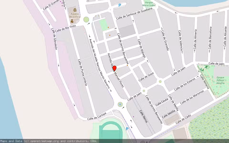Mapa de Subasta Inmueble (Vivienda) en Ayamonte, Huelva