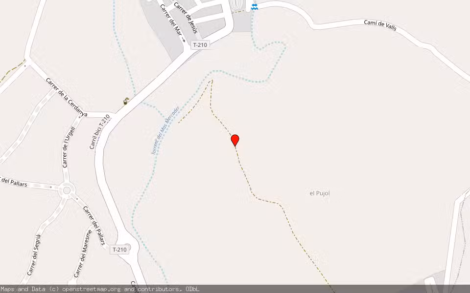 Mapa de Subasta Inmueble (Finca rústica) en La Pobla De Montornes, Tarragona