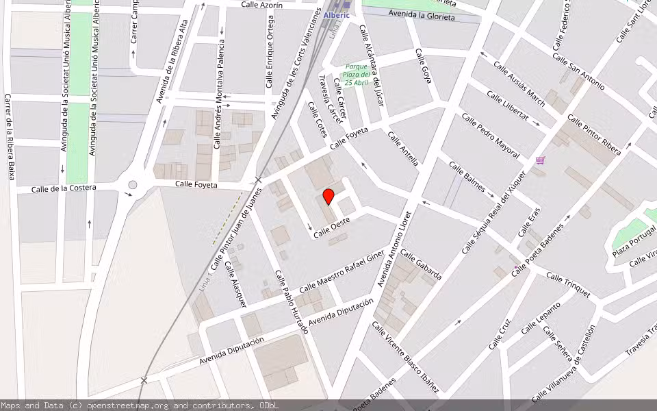 Mapa de Subasta Inmueble (Vivienda) en Alberic, Valencia/València