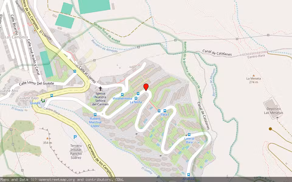 Mapa de Subasta Inmueble (Vivienda) en Santa Cruz De Tenerife