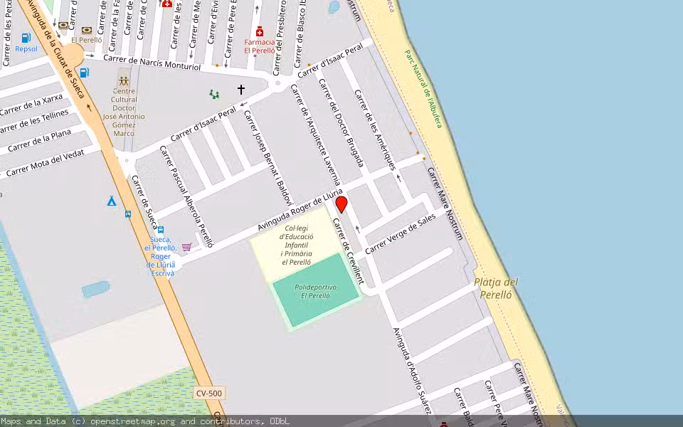 Mapa de Subasta Inmueble (Vivienda) en El Perelló (sueca), Valencia/València