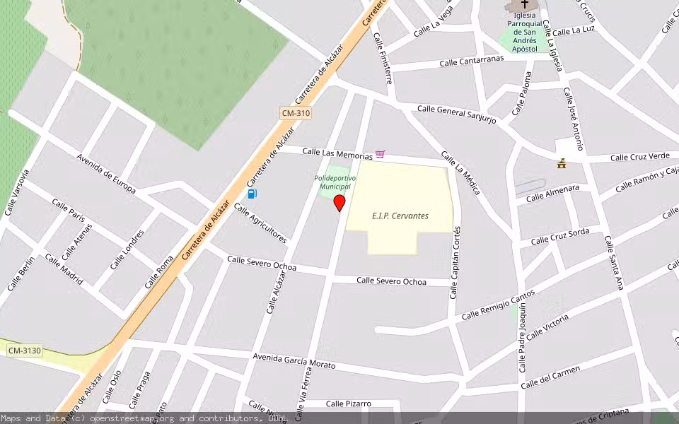 Mapa de Subasta Inmueble (Vivienda) en Miguel Esteban, Toledo