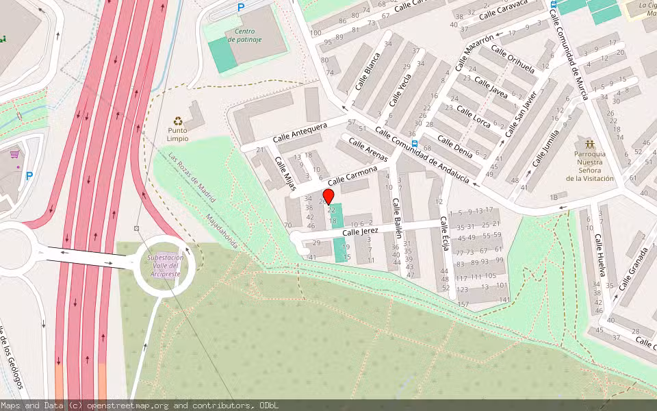 Mapa de Subasta Inmueble (Vivienda) en Las Rozas, Madrid