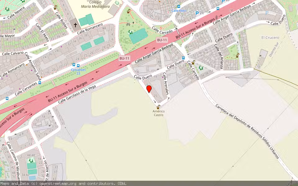 Mapa de Subasta Inmueble (Garaje) en Burgos