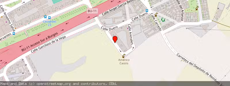 Mapa de Subasta de Inmueble (Garaje) en Burgos, Burgos 